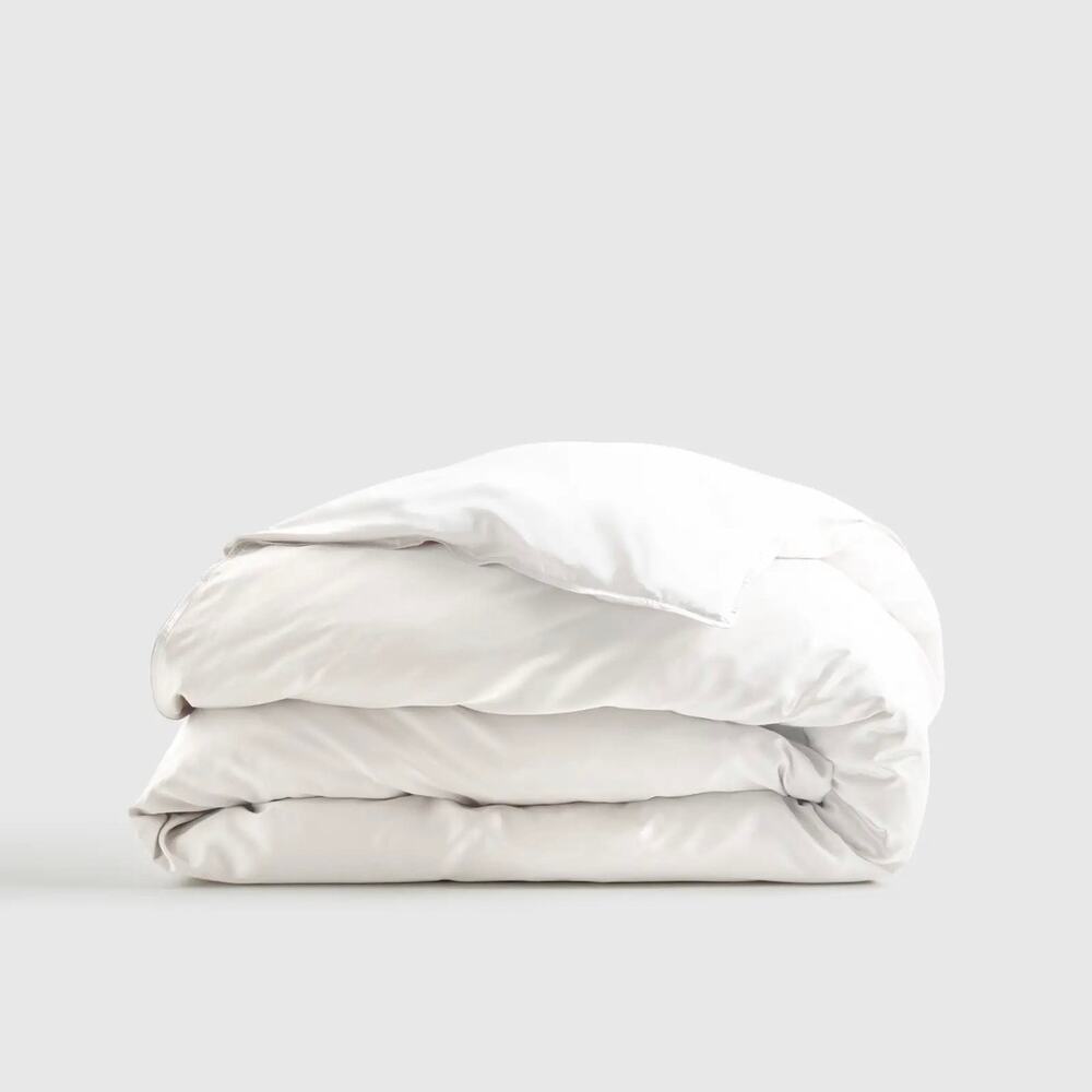 Quince Bamboo Duvet Cover White King/Cal King NWT